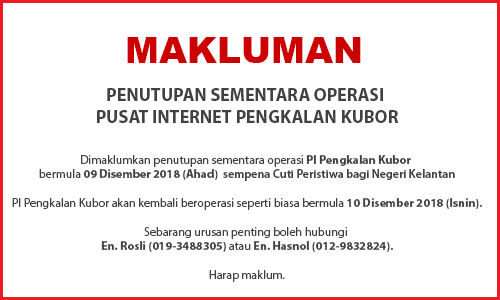 NOTIS PENUTUPAN PI 9 dis