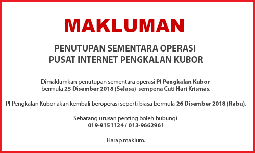 NOTIS PENUTUPAN PI krismas