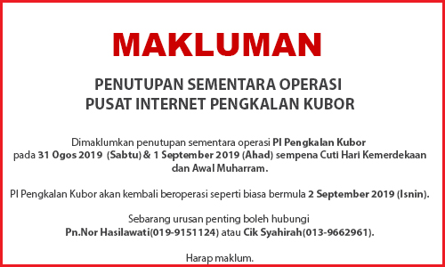 NOTIS PENUTUPAN PI MERDEKA