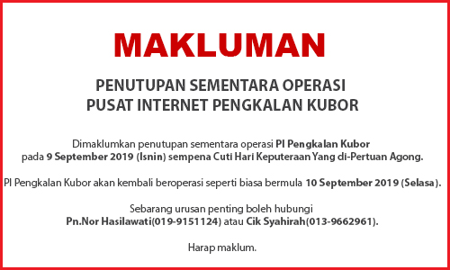 NOTIS PENUTUPAN PI agong