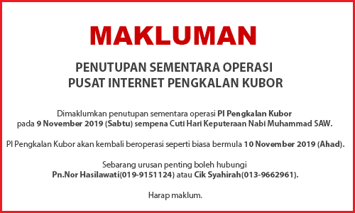 NOTIS PENUTUPAN PI maulidur rasul