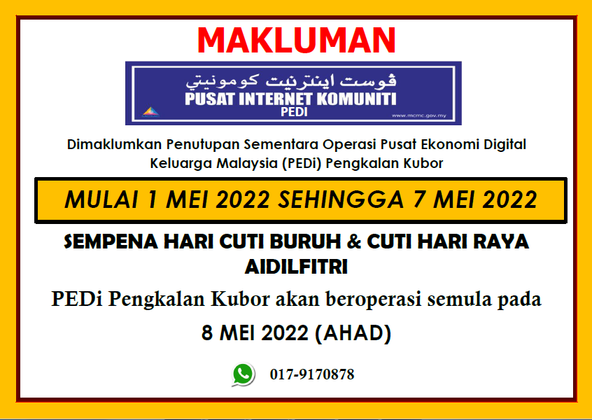 CUTI BURUH DAN HARI RAYA