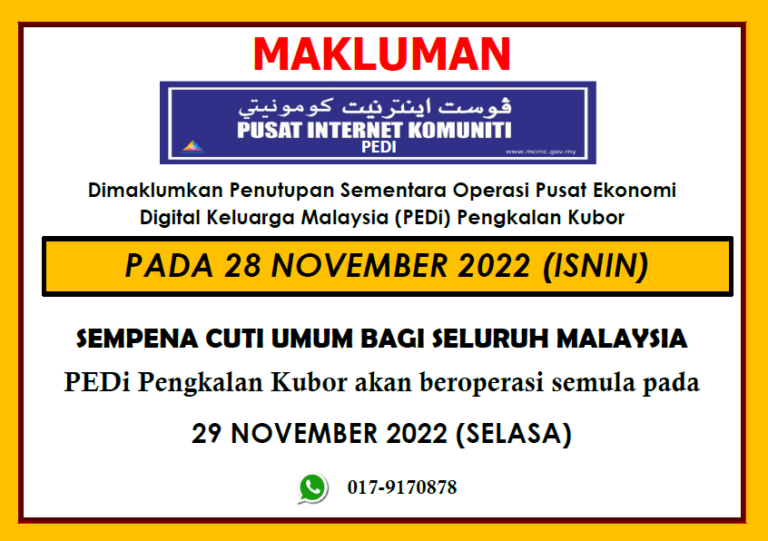 NOTIS PENUTUPAN