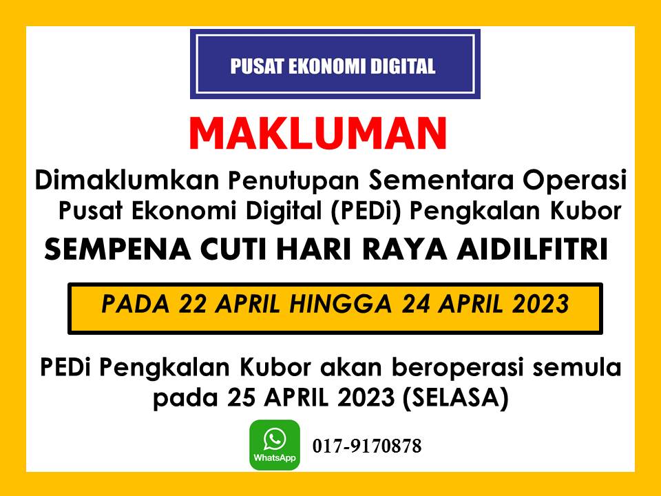 notis penutupan hari raya 2023