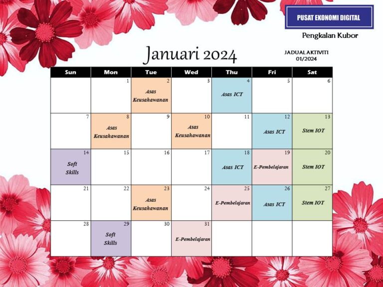 JADUAL AKTIVITI JAN 2024